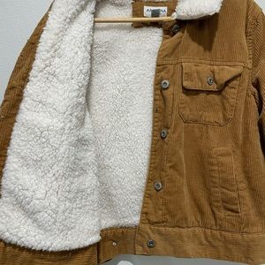 Corduroy Sherpa Lined Jacket